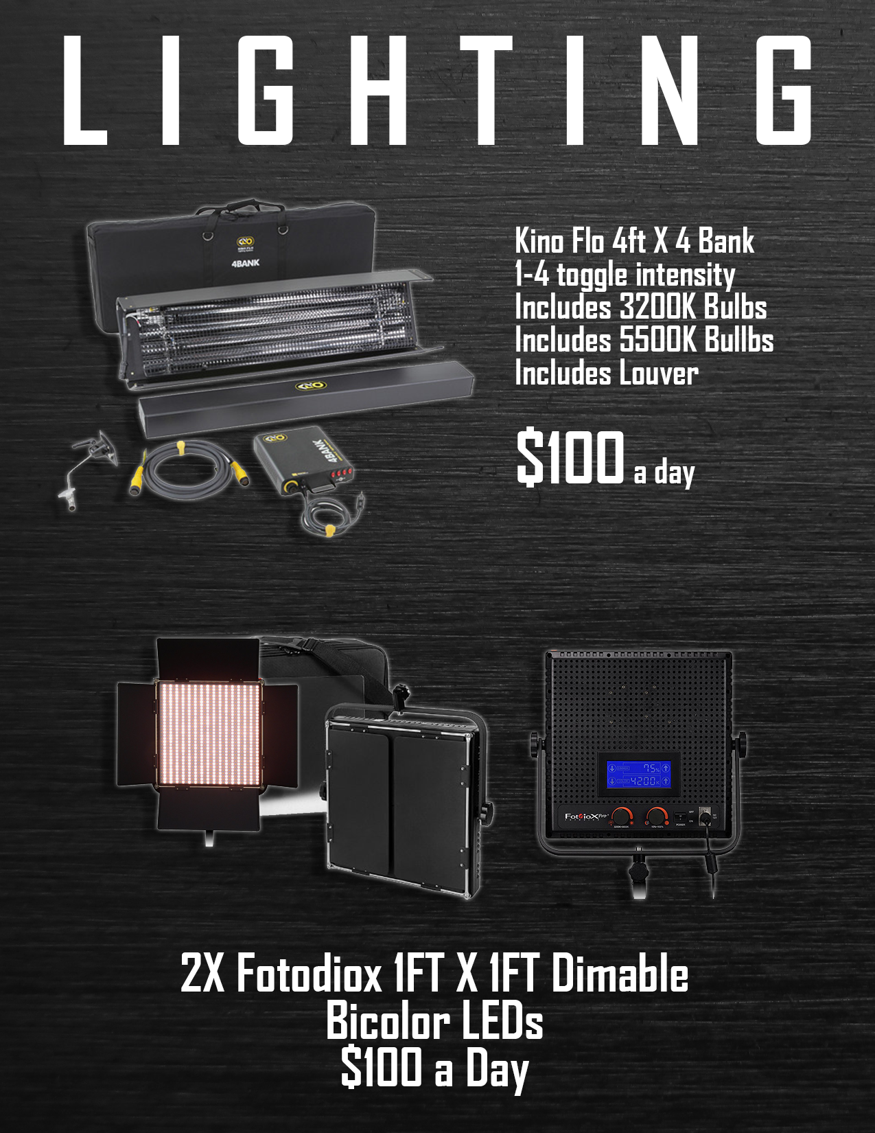 Lighting rental